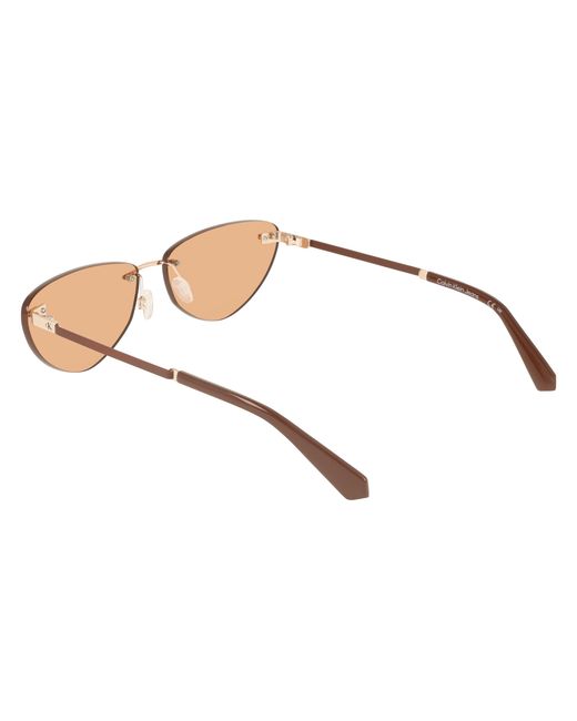 Calvin Klein Black Ckj25208S 721 Sunglasses Metal Cat Eye Normal