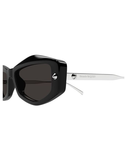 McQueen Black Am0482S 001 Sunglasses Acetate Squared