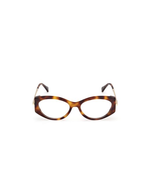 Max Mara Black Mm5204 052 Optical Frames Acetate Round Normal