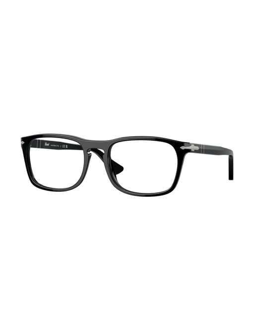 Persol Black Po3344V 95 Optical Frames Acetate Transparent Pillow Normal