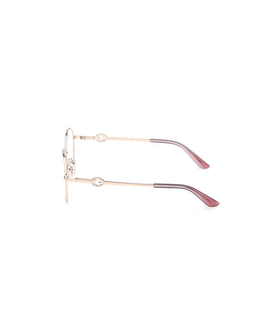 Guess Black Gu50348 028 Optical Frames Metal Round Normal