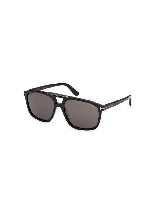 Tom Ford Black Ft1338-N Brianna-02 01A Sunglasses Acetate Smoke Squared Normal