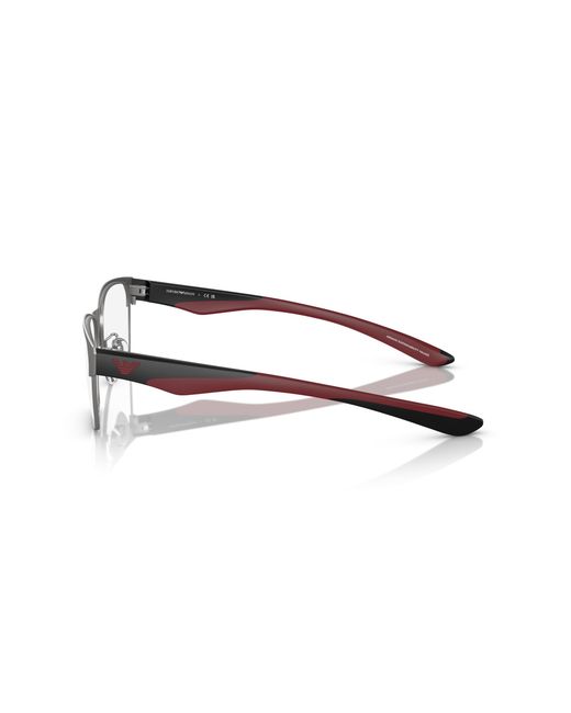 Emporio Armani Black Ea1141 3003 Optical Frames Metal Transparent Squared Normal for men