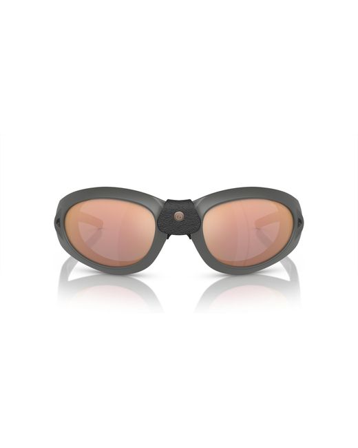 Giorgio Armani Black Ar8201Q 60504Z Sunglasses Injected Round Mirrored for men