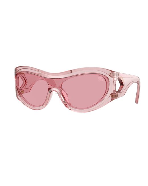 Burberry Pink Be4465 4154/5 Sunglasses Injected Geometric Normal