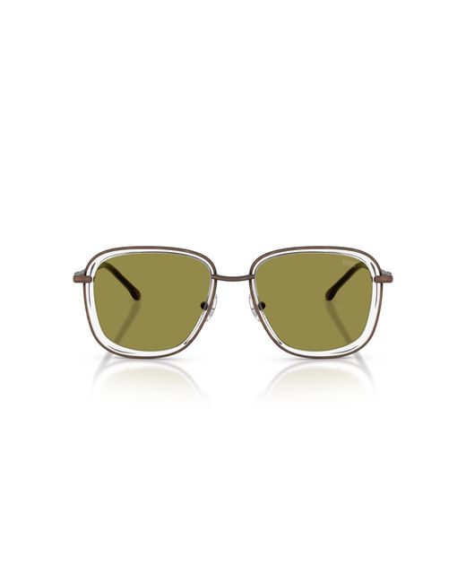 DIESEL Green Dl1017 1040/2 Sunglasses Metal Squared Normal