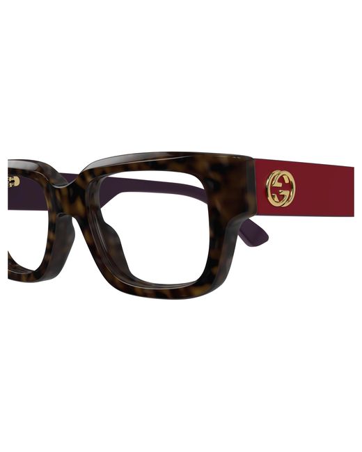 Gucci Black Gg1666O 004 Optical Frames Acetate Transparent Cat Eye