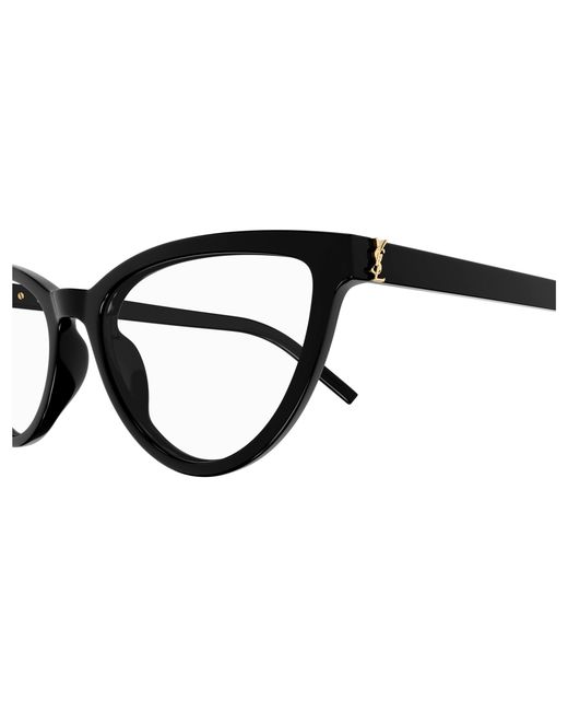 Saint Laurent Black Sl M164 002 Optical Frames Acetate Transparent Cat Eye