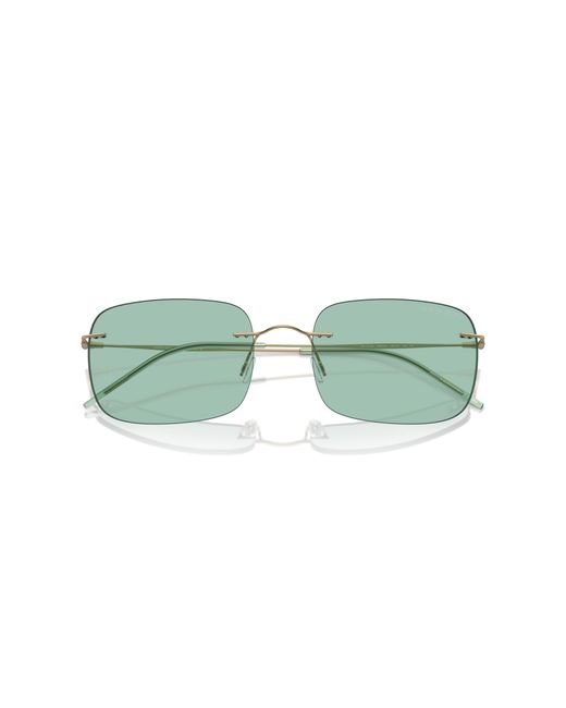 Giorgio Armani Green Ar1512M 30022A Sunglasses Metal Pillow Normal for men