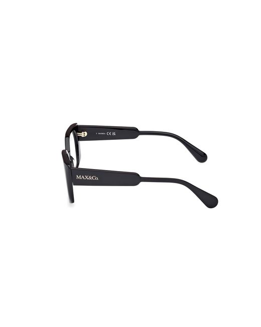 MAX&Co. Black Mo5168 001 Optical Frames Acetate Squared Normal