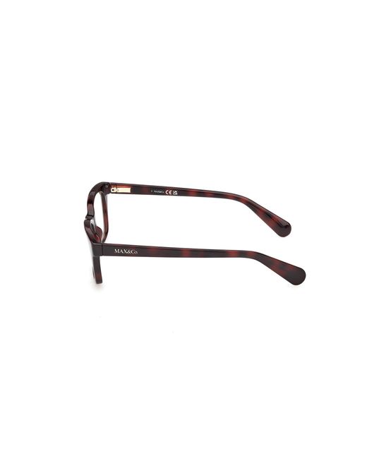MAX&Co. Black Mo5212 052 Optical Frames Injected Squared Normal