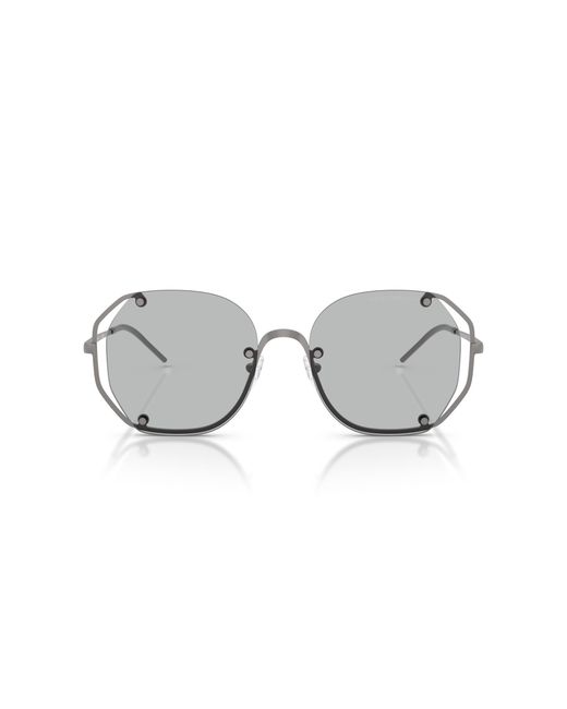 Emporio Armani Black Ea2168 300387 Sunglasses Metal Geometric Normal