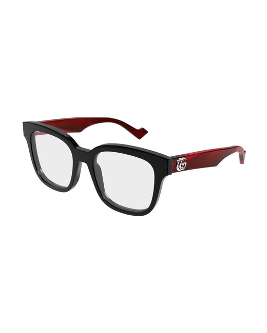 Gucci Black Gg0958O 013 Optical Frames Acetate Transparent Squared