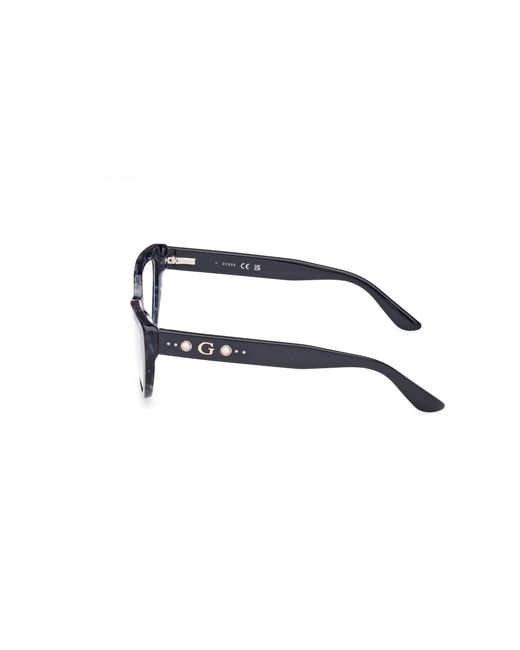 Guess Black Gu50175 092 Optical Frames Acetate Cat Eye Normal