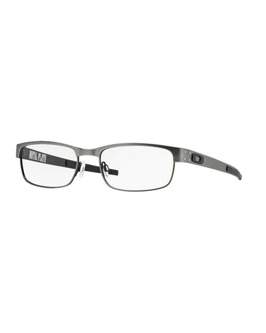 Oakley Black Ox5038 Metal Plate 503803 Optical Frames Titanium Squared for men