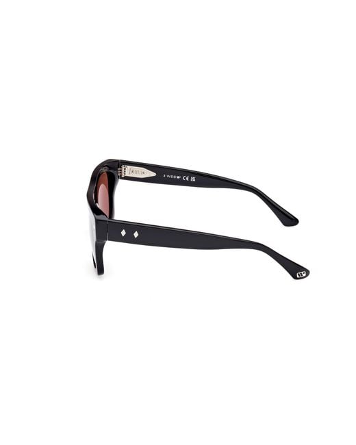 Web Black We0354 01S Sunglasses Acetate Bordeaux Squared Normal for men
