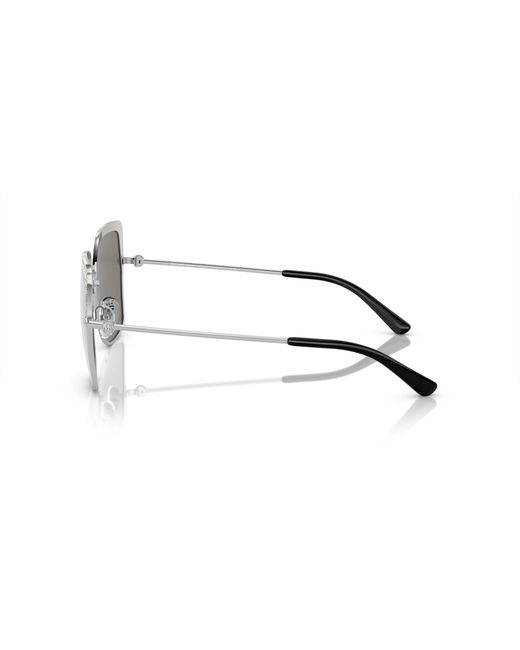 Michael Kors Black Mk1141 Greenpoint 18936G Sunglasses Metal Squared Mirrored