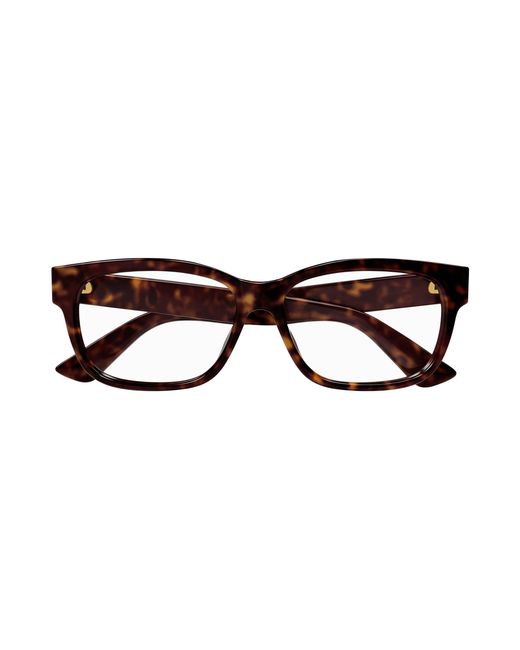 Gucci Black Gg1341O 002 Optical Frames Plastic Squared