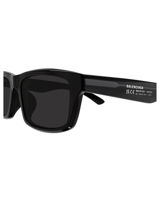 Balenciaga Black Bb0424Sk 001 Sunglasses Acetate Squared for men