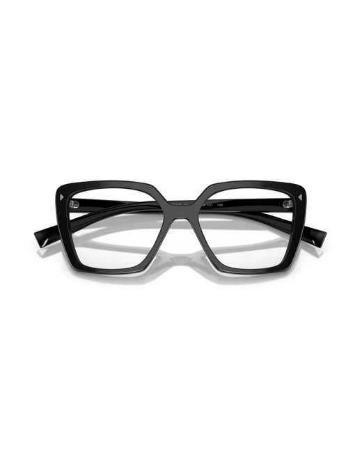Prada Black Pr 16Zv 1Ab1O1 Optical Frames Acetate Squared Normal