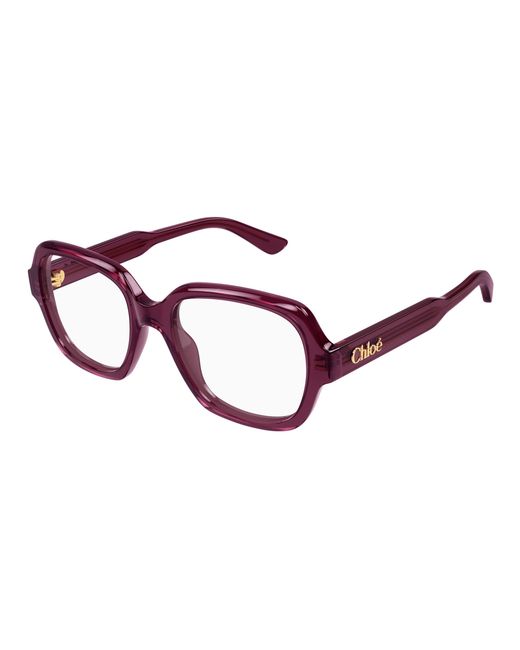 Chloé Black Ch0341O 005 Optical Frames Acetate Transparent Geometric