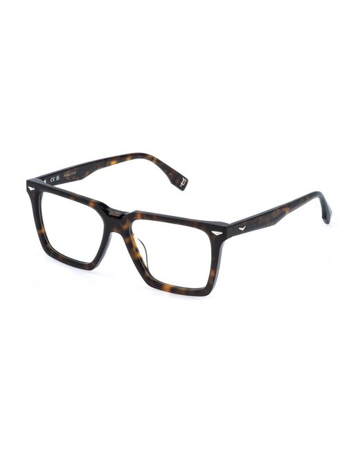 Police Black Vplr66 Supernova 8 706Y Optical Frames Acetate Squared for men