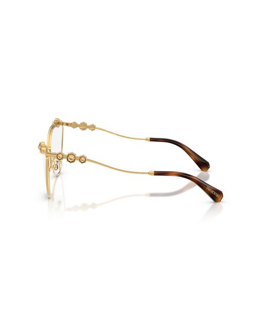 Swarovski Black Sk1033 4007 Optical Frames Metal Cat Eye Normal