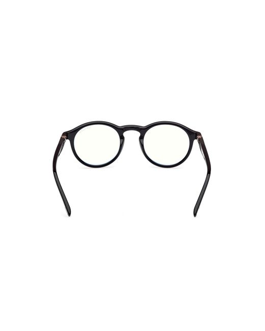 Tom Ford Black Ft5979-B 001 Optical Frames Acetate Round Normal for men