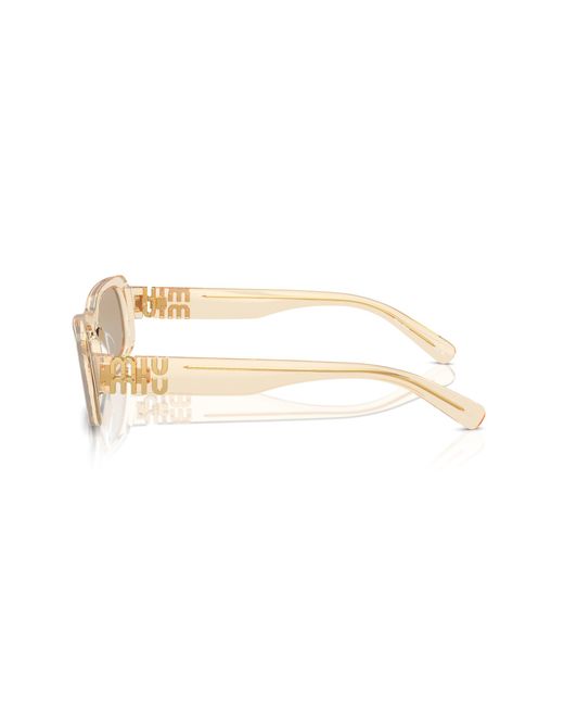 Miu Miu Black Mu 08Zs 11T40F Sunglasses Acetate Squared Normal