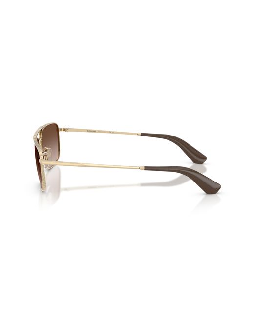 Burberry Black Be3170 110913 Sunglasses Metal Pilot Normal Nuanced for men