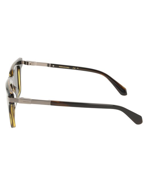 Ferragamo Black Sf2103S 323 Sunglasses Acetate Squared Normal for men
