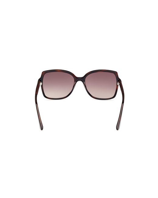 Guess Black Gu00100 52F Sunglasses Injected Squared Normal Shaded