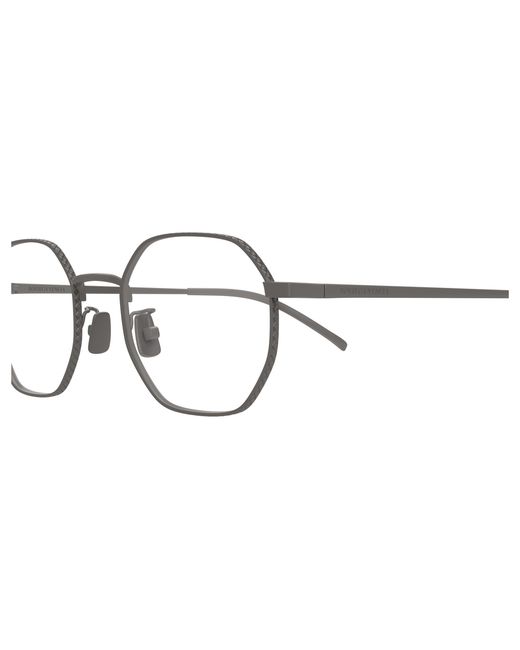 Bottega Veneta Black Bv1424Oa 003 Optical Frames Titanium Transparent Round