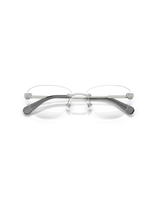 Swarovski Black Sk1035D 4001 Optical Frames Metal Round Normal