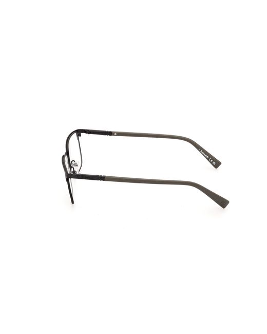 Timberland Black Tb50020 002 Optical Frames Metal Squared Normal for men
