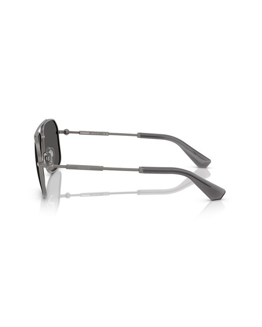Burberry Black Be3159 131687 Sunglasses Metal Geometric Normal for men