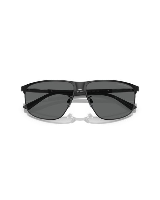 Emporio Armani Black Ea2094 300187 Sunglasses Metal Dark Pillow for men