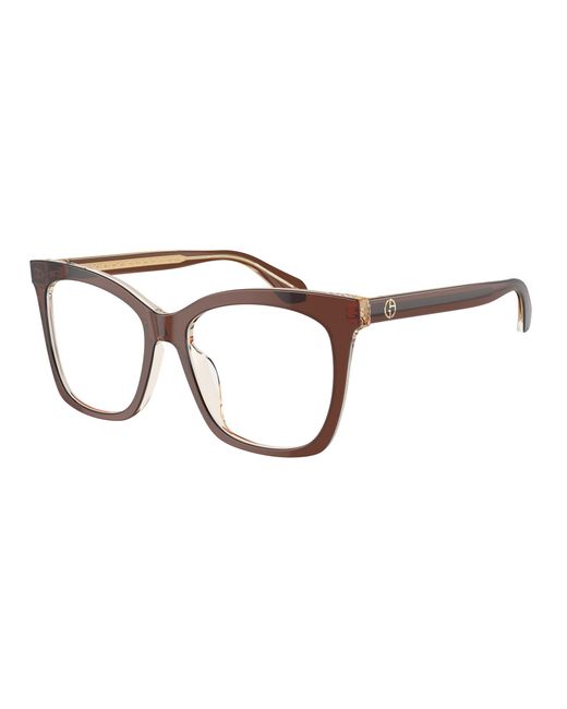 Giorgio Armani Black Ar7254U 6090 Optical Frames Acetate Transparent Squared Normal