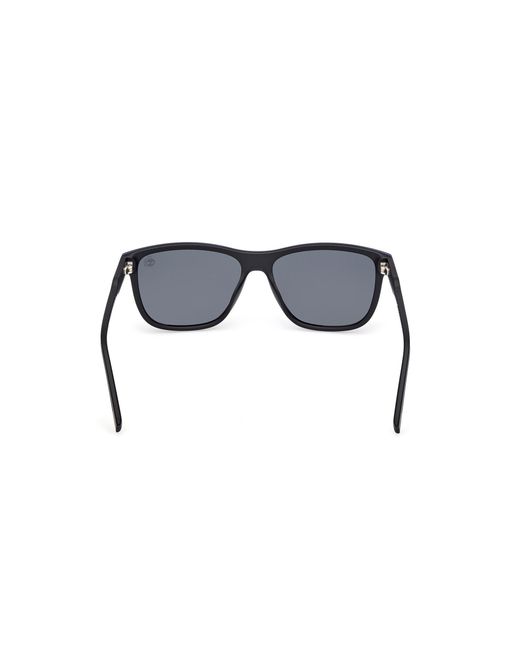 Timberland Black Tb00052-H 02D Sunglasses Injected Smoke Squared Polarized for men
