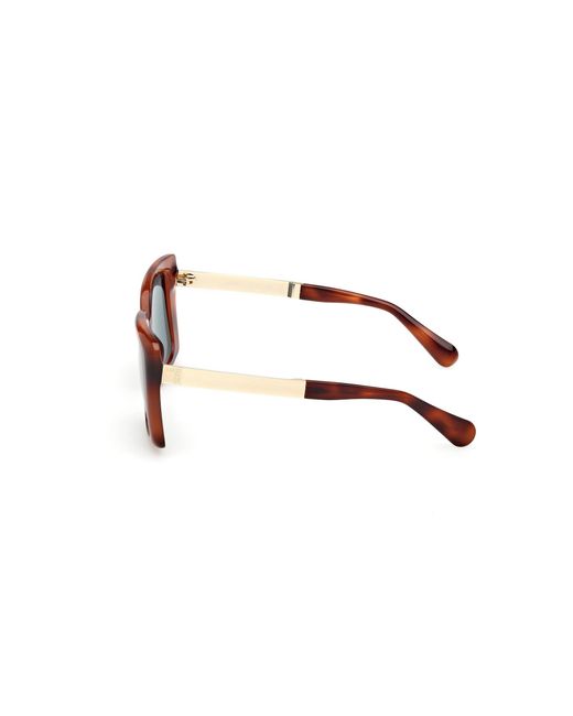 MAX&Co. Black Mo0134 53N Sunglasses Injected Squared Normal