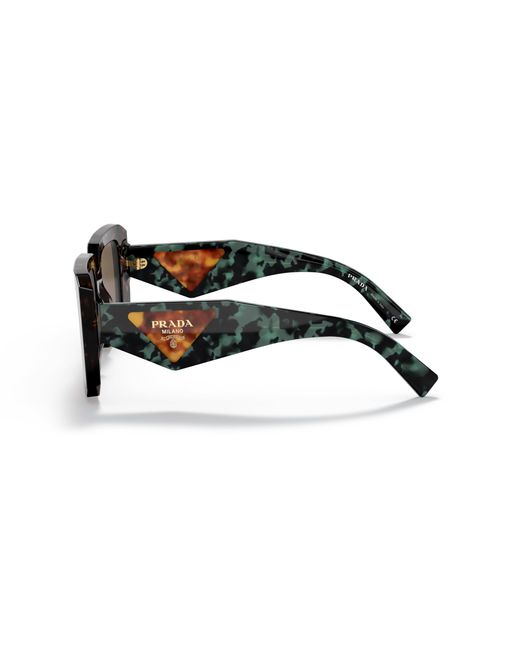 Prada Black Pr 23Ys 2Au06B Sunglasses Acetate Squared Normal