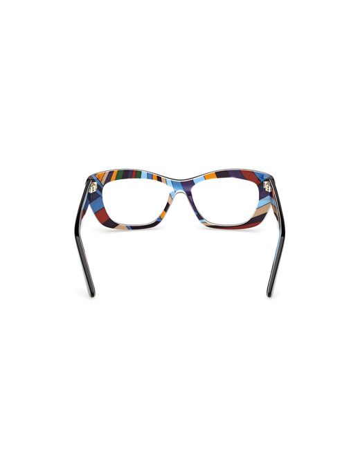 Emilio Pucci Black Ep5273 005 Optical Frames Acetate Round Normal