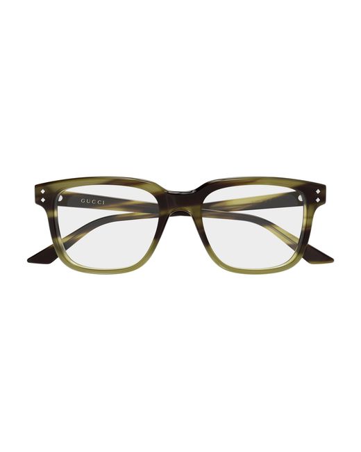 Gucci Black Gg2131O 012 Optical Frames Acetate Transparent Squared for men