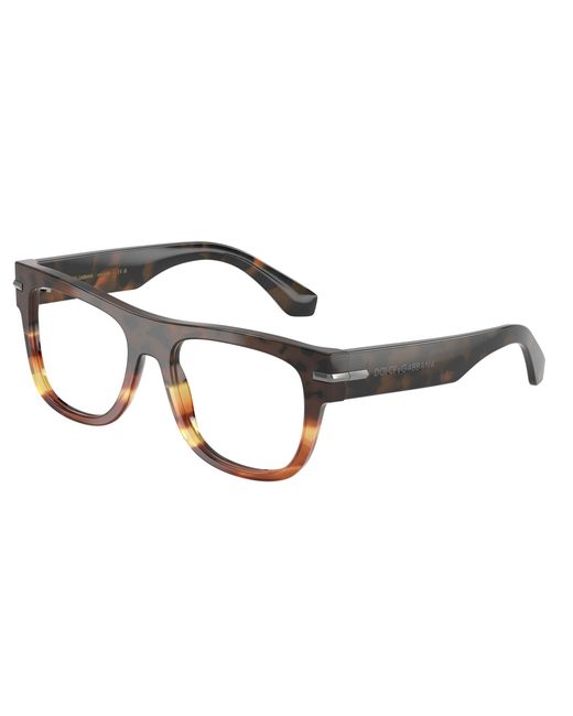 Dolce & Gabbana Black Dg3407 3438 Optical Frames Acetate Transparent Squared Normal for men