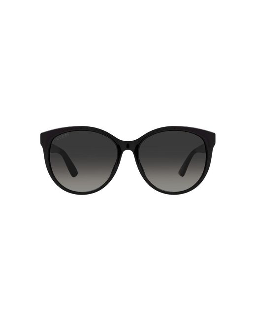 Gucci Black Gg0636Sk 001 Sunglasses Injected Round Normal Shaded