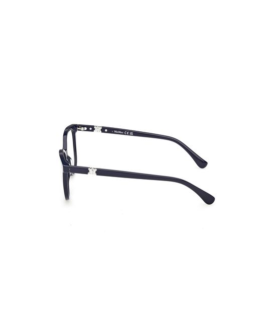 Max Mara Black Mm5239 001 Optical Frames Acetate Round Normal
