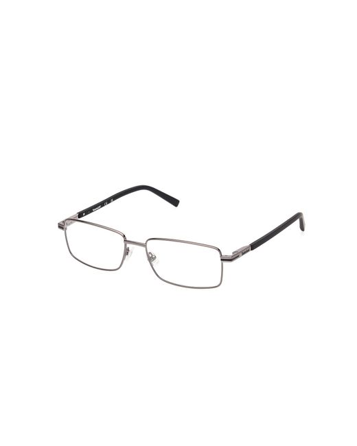 Timberland Black Tb50048 002 Optical Frames Metal Squared Normal for men