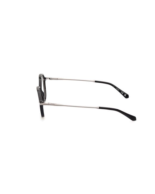 Guess Black Gu50098 001 Optical Frames Injected Round Normal for men