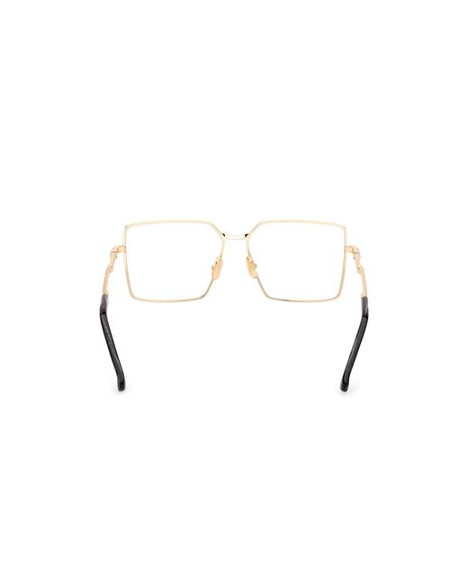 Max Mara Black Mm5177 030 Optical Frames Metal Squared Normal