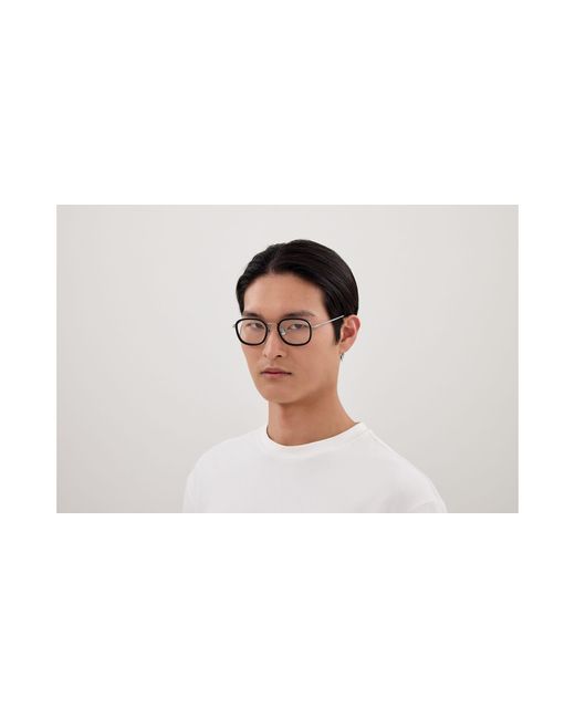 Bottega Veneta Black Bv1427Oa 001 Optical Frames Titanium Transparent Squared